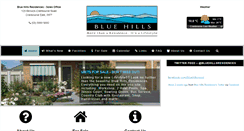 Desktop Screenshot of bluehillsresidences.com